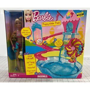 2010 Mattel Barbie Puppy Water Park Doll Set V6982 Rare Sealed Unassembled Toy